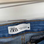 ZARA  Women’s 2 Raw Hem Flare Wide Leg Denim Jeans Photo 1