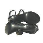 Guess 6.5 Felecia Black Stiletto Heels Clear Strap Ankle Buckle Dress Sandals Photo 6