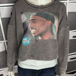 Chemistry  Tupac "Poetic Justice" cropped boxy-fit sweatshirt Size Small Photo 0