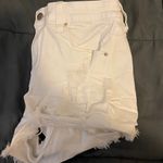 Angel Kiss Distressed White Denim Shorts Photo 2