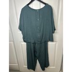 Adrianna Papell NWT‎  XL Blue Woven Crinkle Kimono Pant Set High Rise Lounge Set Photo 1