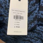 Whistles tiger leopard blue lippy animal print long sleeves dress size 6 US Photo 4