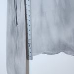 Free People  Sheer Gray Dyed Mini Tunic Dress Size Medium Photo 5