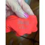 Zelos Racerback Workout Tank Top Bright orange Sleeveless Activewear Loose Photo 3