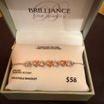 Brilliance Fine Jewelry adjustable bracelet NIB Silver Photo 0