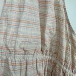 Treasure & Bond Ivory Plaid Shirred Cotton Blend Mini Dress size 2X Sleeveless Photo 8