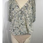 ASTR Women's Short Sleeve Floral V-Nack Blouse Bodysuit Size XL Photo 0