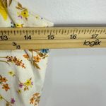 Old Navy  Dress M White Floral Linen Blend Mini Cottagecore Soft Girl Sundress Photo 5