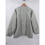 Lululemon  Insulated Liner Coat Mid Warmth Quilted Snap Front Green Women Large Photo 3