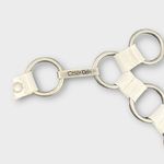 Calvin Klein Calvin Klien 36" White Studded Leather Medallion Belt Photo 3