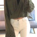 Charlotte Russe Green Long Sleeve Top  Photo 0