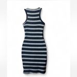 Striped Henley Dress‎ Blue Size L Photo 2