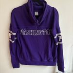 Victoria's Secret PINK Washington Purple Cowl Neck Long Sleeve Sweatshirt XS Photo 2