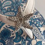 Calypso St. Barth Calypso nwt St. Barth Blue and White Patterned Sandals with rhinestone starfish Photo 1