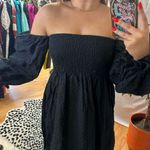 Kourt Swiss Dot Off Shoulder Long Sleeve A Photo 3