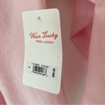Lucky Brand NWTs Pink Stripe Poplin Lace-Up Blouse Top size small Photo 7