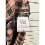 ALC Frank A.L.C. Orly Ruched Checked Crepe Midi Skirt Black/Brandy Brown Women's Size 2 Photo 5