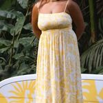 Billabong  Sunspell Midi Dress in Gold Size X-Small Photo 8