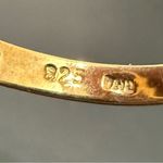 Vintage 925 Gold Over Sterling Pink Oval CZ Flower Cocktail Ring Size 8.5 7g. Photo 12