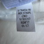 Banana Republic Navy White Stripe Lined Moto Jacket Sz 2 Coastal Nautical Preppy Photo 9