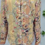 Love Shack Fancy VTG Floral Embroidered Boho Cottagecore Button Down Spring Foliage Jacket Photo 6