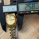 Seiko Automatic 17 Jewels Vintage Ladies Watch Gold Bracelet Dial Date Window Photo 12