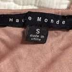 Haute Monde  junior small ruched mesh mini dress long sleeve sweetheart neckline Photo 4