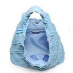 Urban Expression NWT Urban Expressions Barbuda cotton canvas hobo shoulder bag in Sky Blue $100 Photo 4