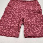 Balance Collection High Rise Bikers Shorts Rust Animal Print Size M Photo 9