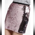 Topshop  Women’s Dazzling Sequin Embellished Mini Skirt Light Pink Size 4 Small S Photo 7