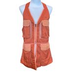 Jordan 23 Vest Women's Small Orange NWT Engineered Convertible Layering Safari Photo 9