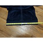 Juicy Couture  Y2K Velvet VTG Track Zip Up Hooded Blue USA Sweatshirt Size Large Photo 8