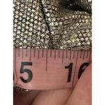 Black Halo Iron Glow Metallic Dress Size 6 Cutout Back Long Sleeve Bodycon Photo 10