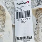 Daytrip Sheer Cream Button Front Lace Shirt NWT Photo 12