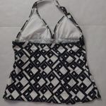 Jag jeans JAG Two Piece Geometric Halter Black/White Bikini S Resortwear Vacation Casual Photo 3