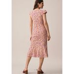 Maeve Anthropologie Cecily Fit & Flare Sweetheart Dress Floral Print Cap Sleeve Photo 1