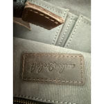 Carbon2Cobalt All In Bag Black Leather Tote Purse Brown Woven Handle Top Zip Photo 4