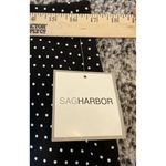 Sag Harbor  Size Large Black White Polka Dot Stretch Pencil‎ Pull On Skirt NEW Photo 2
