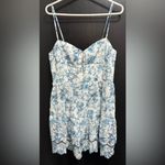 Alice + Olivia  Daisy Tiered Ruffle Mini Dress Je Ladore Spring Sky Sz‎ 14 $395 Photo 8