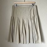 J.Crew  Beige Pleated Skirt Photo 1