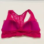 PINK - Victoria's Secret Victoria's Secret Pink Lace Bralette Bra‎ Lightly Lined Wireless Racerback Small Photo 5