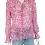 Boden USA Boden Pink Paisley Blouse Size 2 Photo 0