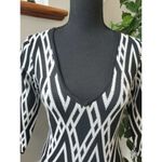 Stilettos  Polyester V Neck Knee Length Dress Photo 4