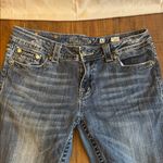 Miss Me  Women's Blue Boot Cut Jeans with Gold Embroidery Photo 4