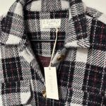 Z Supply NWT  Plaid Tucker Jacket Black & White size S Winter Casual Cozy Photo 2