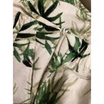 J Jill Cropped Pants Womens Petite Extra Large White Green Floral Linen Rayon Size undefined Photo 4