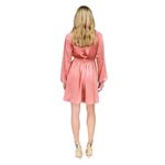 Michael Kors rose Pink Dress Long Sleeve Chain Neckline Party Cocktail L Pink Size L Photo 1