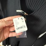 Free People  Emmy Ribbed Knit Mini Dress Black M Photo 6