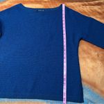 St. John  Wool Boucle Textured Sweater Navy Blue medium Photo 6