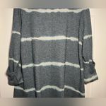 Knox Rose Blue Tie Dye Large Open Front Cardigan Jacket Photo 6
